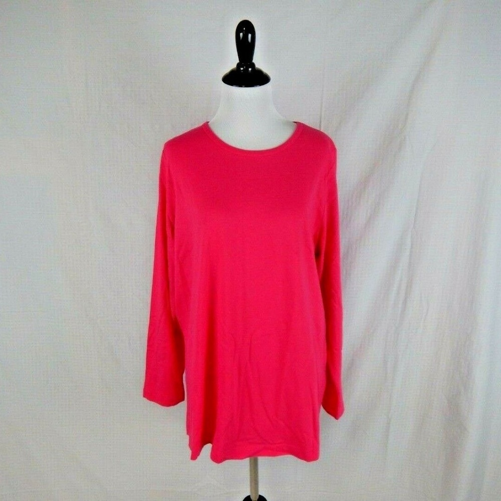 Woman Within Hot Pink Tee Shirt Size 14 / 16